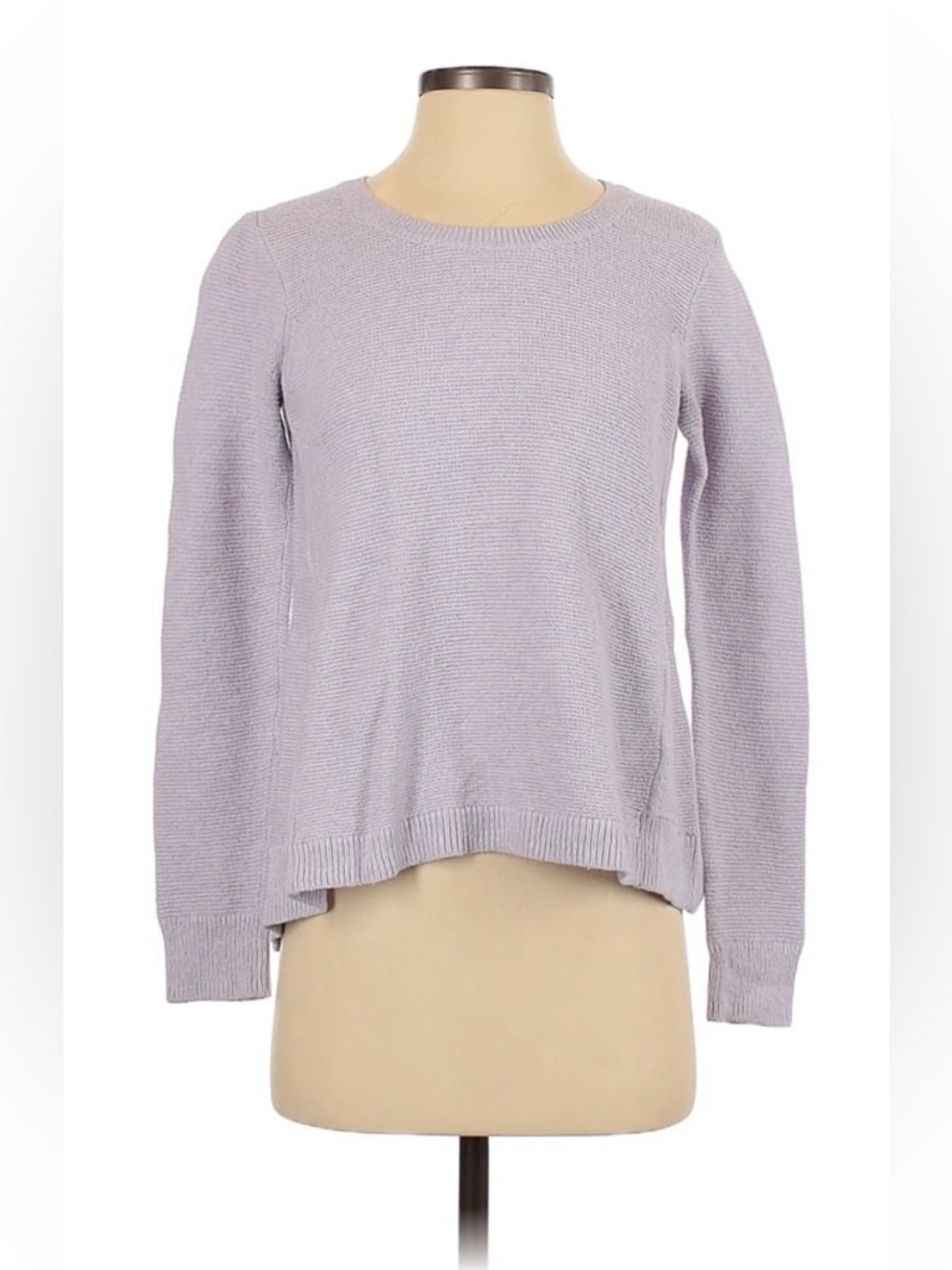 🌺 2/$20 Madewell Pullover Sweater lavender purple Scoop Ribbed Hem Small
